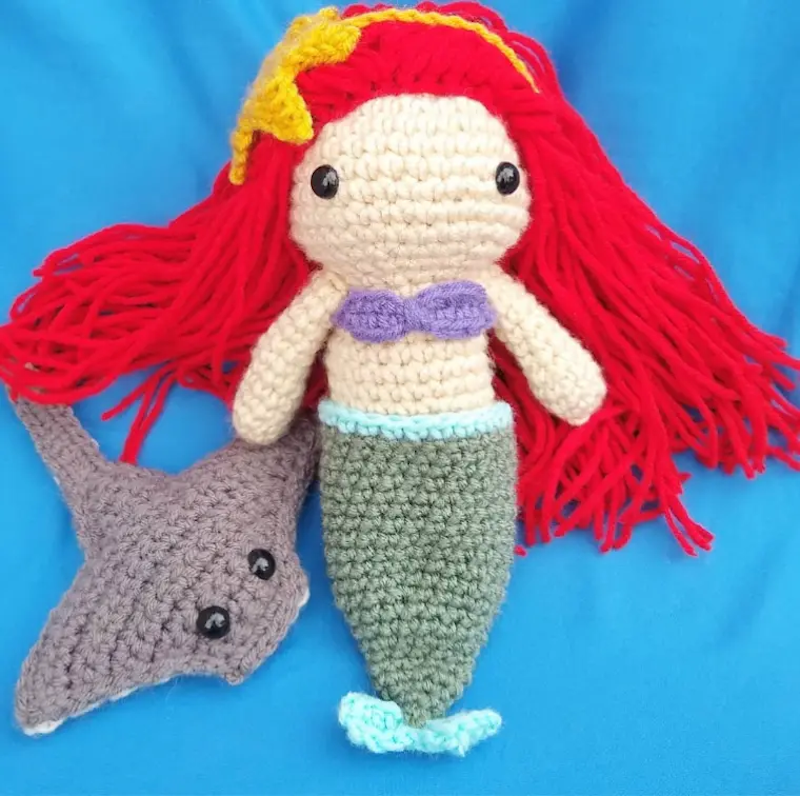 Mermaid and Stingray