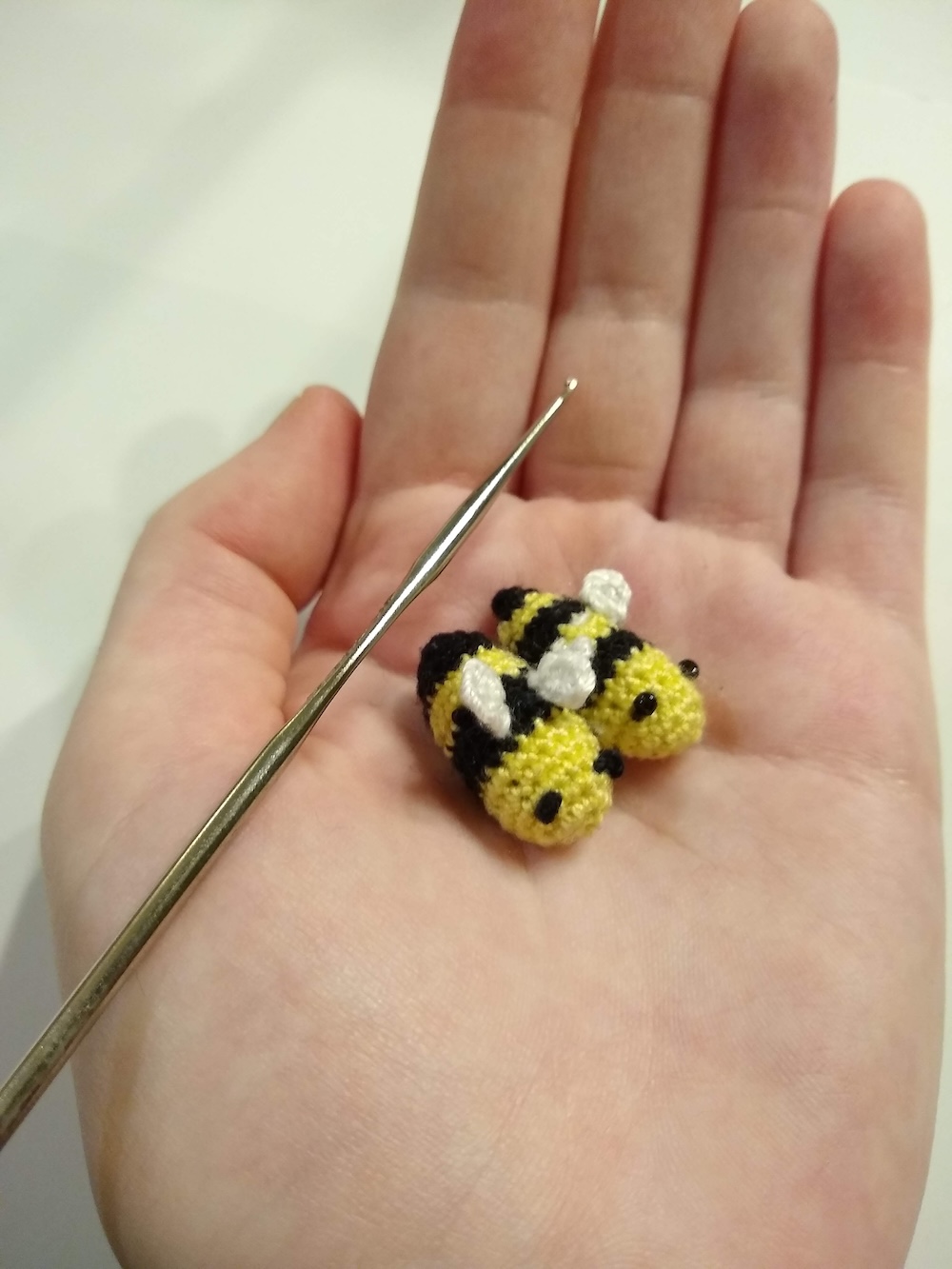 Micro Crochet Bumblebees